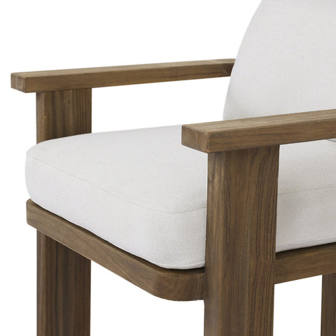 Tahana Outdoor Dining Armchair - Alessi Linen