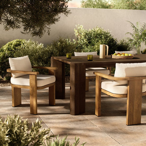 Tahana Outdoor Dining Armchair - Alessi Linen
