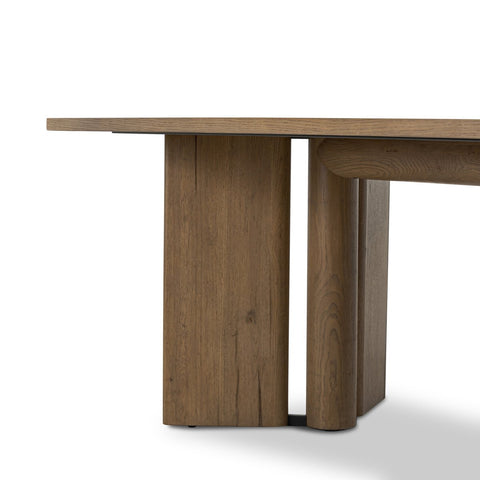 Huxley Dining Table 100" - Rubbed Light Oak