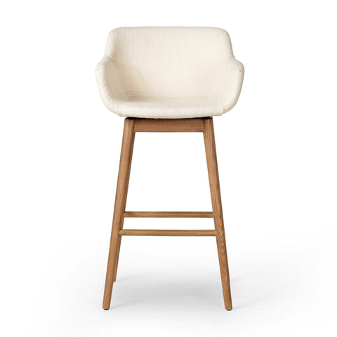 Hannah Swivel Bar Stool - Kerbey Ivory
