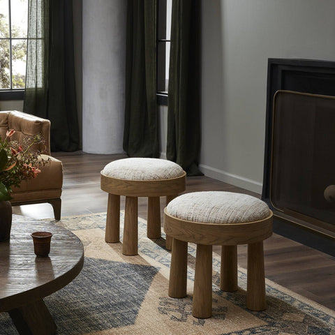 Louise Accent Stool - Ostend Natural