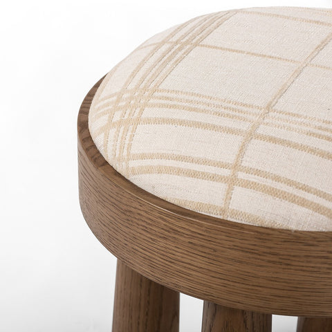 Louise Accent Stool - Sheffield Ivory