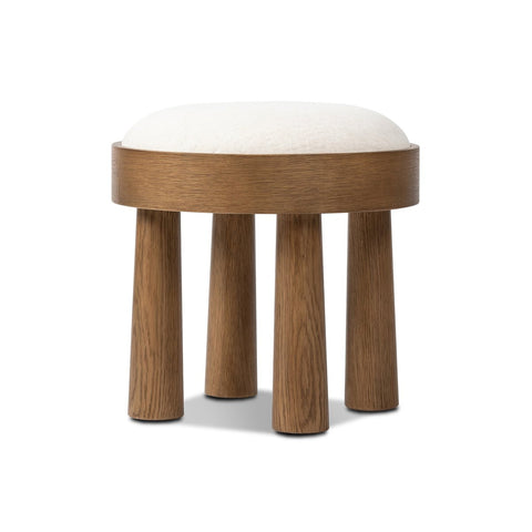 Louise Accent Stool - Nomad Snow