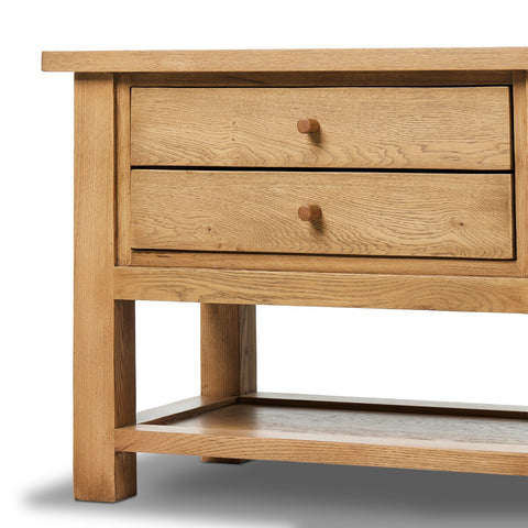 Millbrook Nightstand - Natural Light Oak Veneer