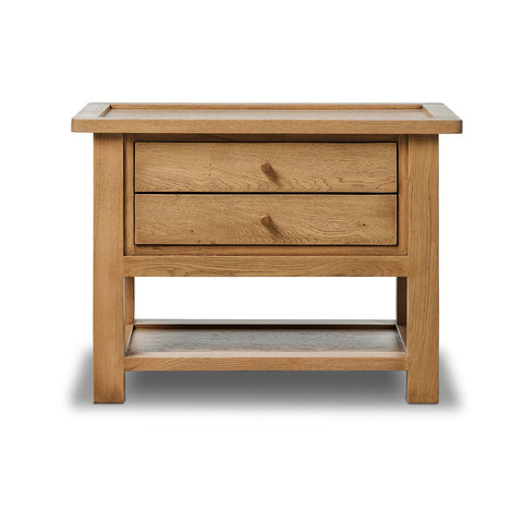 Millbrook Nightstand - Natural Light Oak Veneer