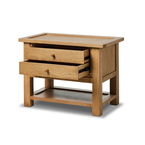Millbrook Nightstand - Natural Light Oak Veneer