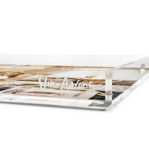 Monocled Miss Tray by Slim Aarons - 1/4" Clear Cast Acrylic