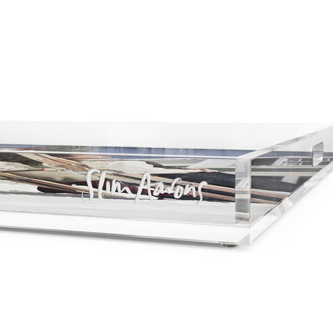 New England Skiing Tray by Slim Aarons - 1/4" Clear Cast Acrylic