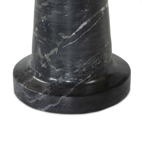 Skylar End Table - Black Marble