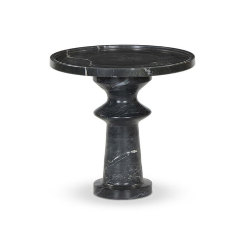 Skylar End Table - Black Marble