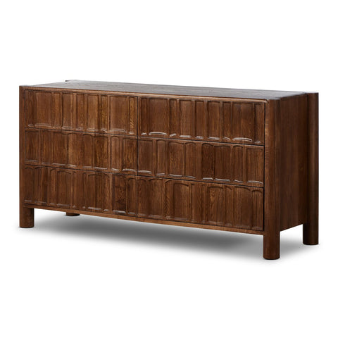 Ezri 6 Drawer Dresser - Cocoa Oak