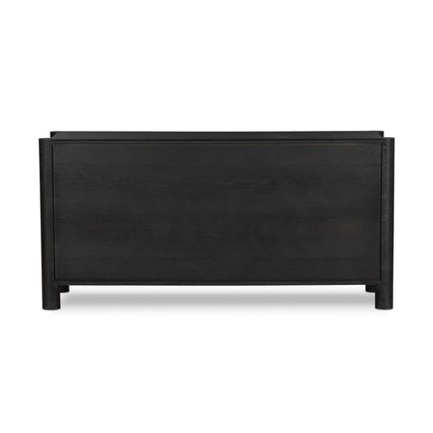 Ezri 6 Drawer Dresser - Black Oak
