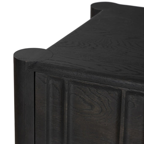 Ezri 6 Drawer Dresser - Black Oak