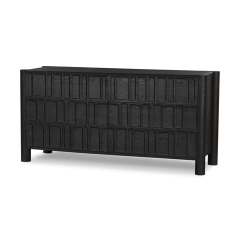 Ezri 6 Drawer Dresser - Black Oak