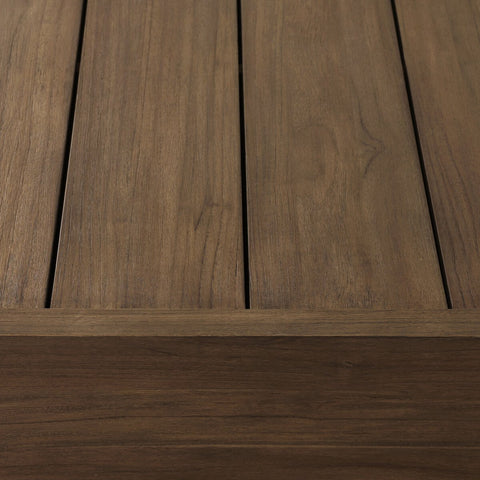 Messo Outdoor Coffee Table 55" - Stained Toasted Brown-FSC