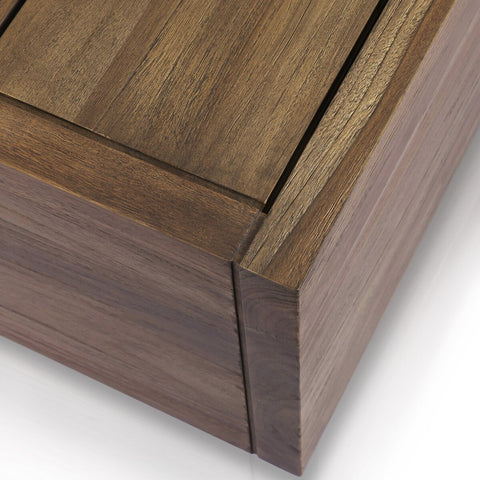 Messo Outdoor Coffee Table 55" - Stained Toasted Brown-FSC