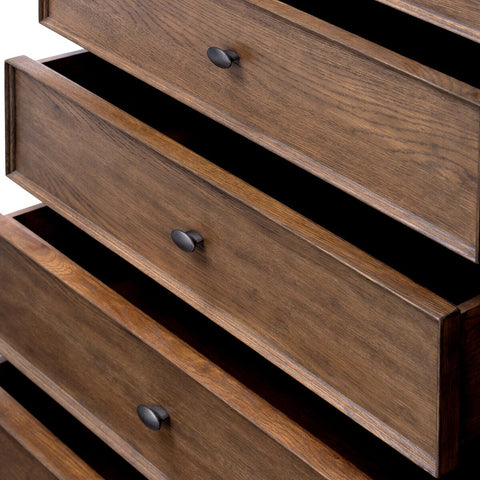 Russ Tall Dresser - Aged Oak Veneer