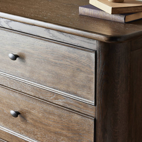 Russ Tall Dresser - Aged Oak Veneer