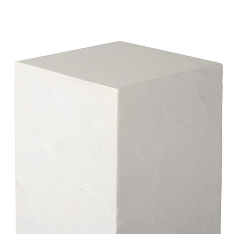 Corian Outdoor Large Pedestal - Plaster Molded Concrete