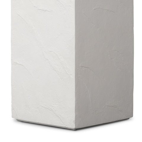 Corian Outdoor Large Pedestal - Plaster Molded Concrete