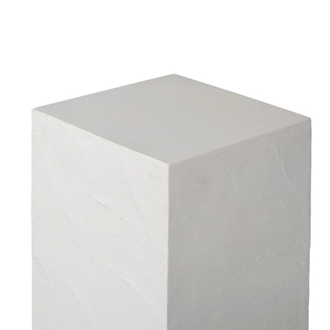 Corian Outdoor Small Pedestal - Plaster Molded Concrete