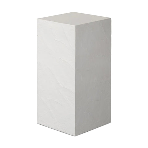 Corian Outdoor Small Pedestal - Plaster Molded Concrete