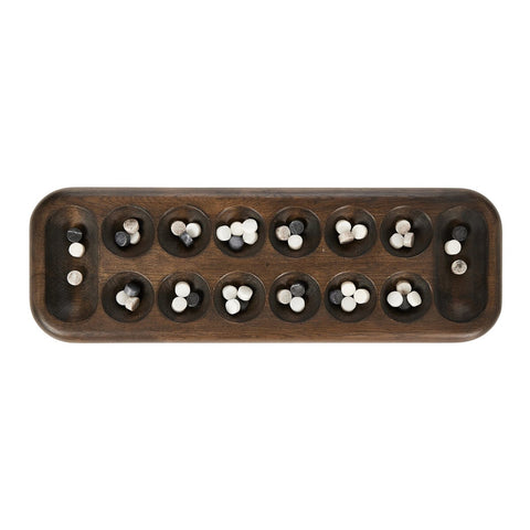 Mancala Board - Mixed Reclaimed Marble