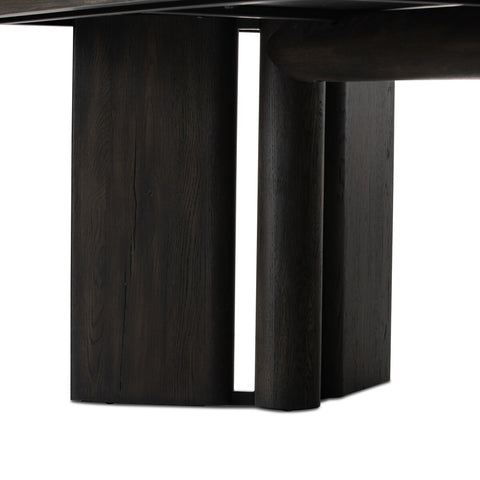 Huxley Dining Table 84" - Smoked Black