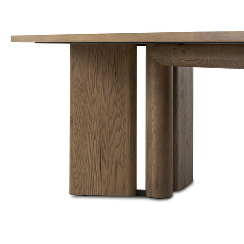 Huxley Dining Table 84" - Rubbed Light Oak
