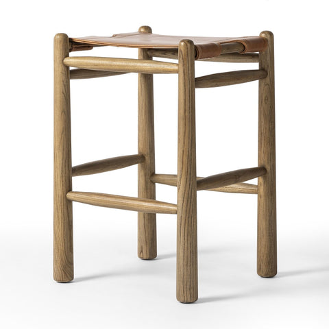 Nino Backless Bar Stool - Dakota Tobacco