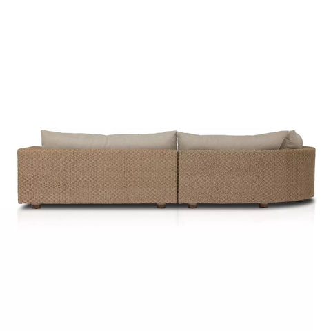 Sylvan Outdoor 2Pc LAF Chaise Sectional - Casa Cream