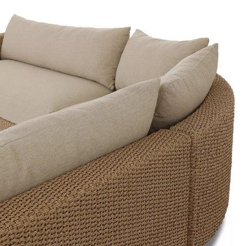 Sylvan Outdoor 3Pc Sectional - Casa Cream