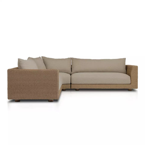Sylvan Outdoor 3Pc Sectional - Casa Cream