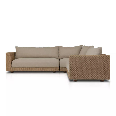 Sylvan Outdoor 3Pc Sectional - Casa Cream