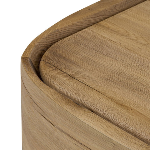Leandro End Table - Natural Reclaimed French Oak