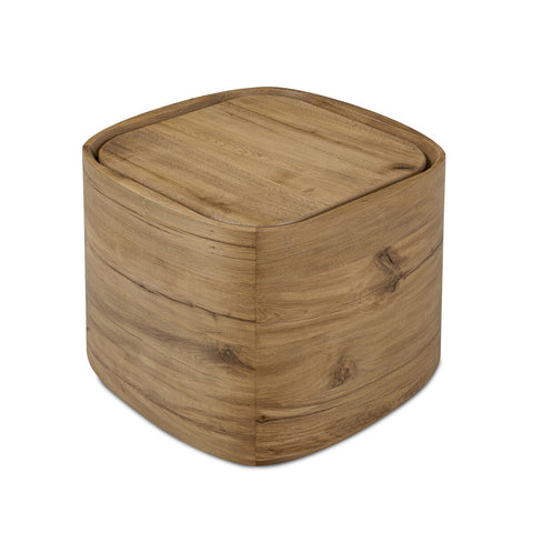 Leandro End Table - Natural Reclaimed French Oak