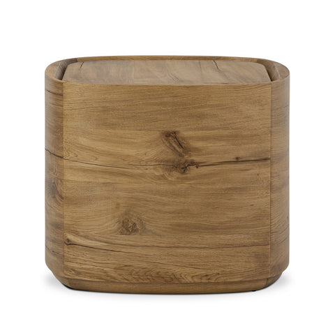 Leandro End Table - Natural Reclaimed French Oak