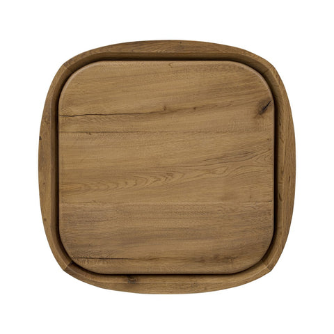 Leandro End Table - Natural Reclaimed French Oak