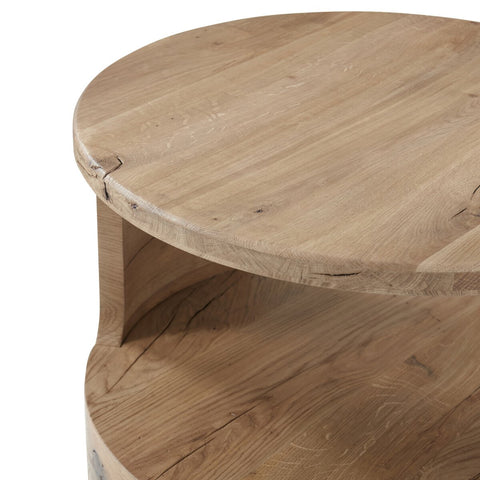 Matheus End Table - Natural Reclaimed French Oak