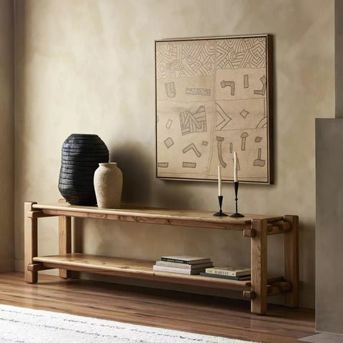 Marcia Low Console Table - Natural