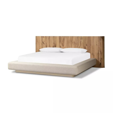 Lara Bed - Queen - Natural Reclaimed French Oak