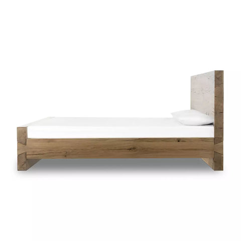 Lia Bed - Queen - Natural Reclaimed French Oak