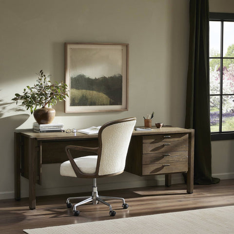 Marcela Desk - Grey Reclaimed French Oak