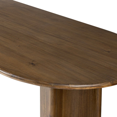 Paden Large Dining Table - Seasoned Brown Acacia