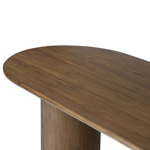 Paden Large Dining Table - Seasoned Brown Acacia