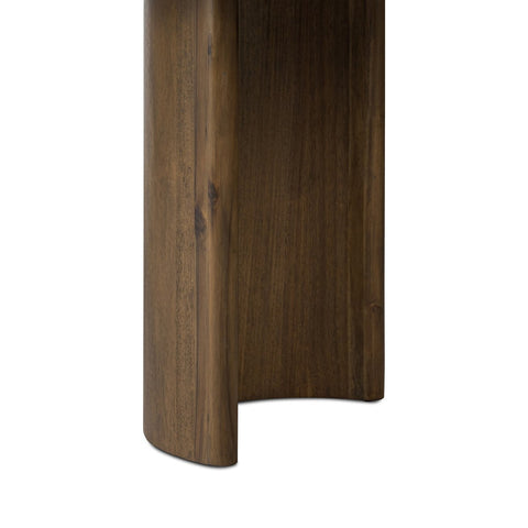 Paden Large Dining Table - Seasoned Brown Acacia