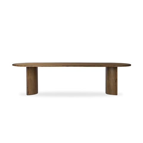 Paden Large Dining Table - Seasoned Brown Acacia