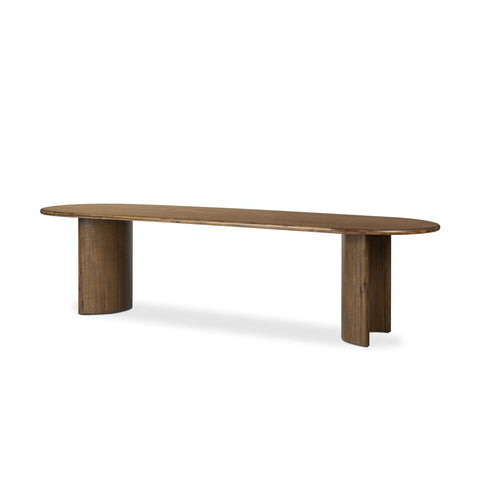 Paden Large Dining Table - Seasoned Brown Acacia