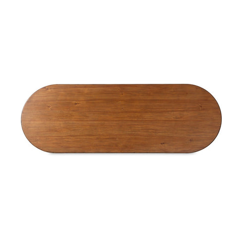 Paden Large Dining Table - Seasoned Brown Acacia