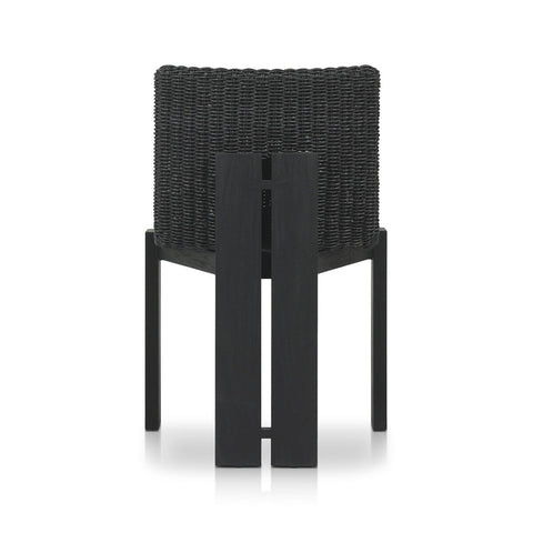 Roxy Outdoor Dining Chair - Faux Black Hyacinth